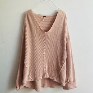 Free People La Brea V-Neck Sweater